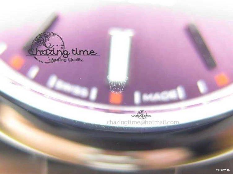 39mm 114300 Bracelet Dial SS On Best Edition SA3132 JF Oyster 1:1 Grape Perpetual 0228